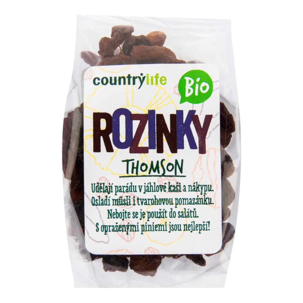 Country Life Rozinky Thomson 100 g BIO   COUNTRY LIFE 100 g
