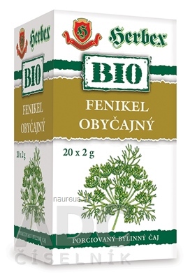 HERBEX spol. s r.o. HERBEX BIO FENYKL OBECNÝ bylinný čaj 20x2 g (40 g) 42g