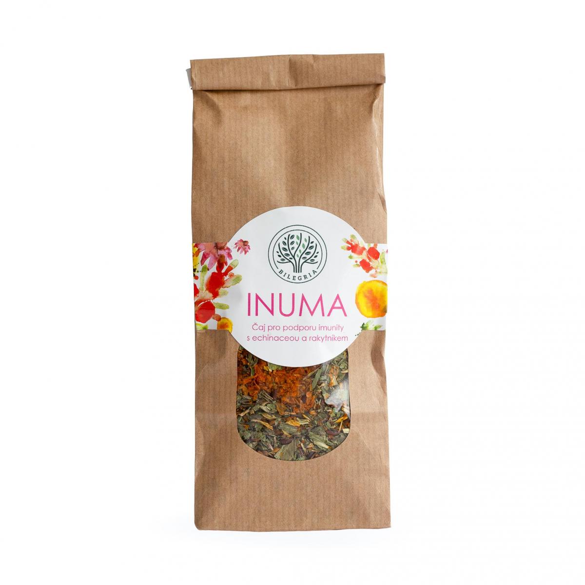 Bilegria  INUMA - sypaná bylinná čajová směs pro podporu imunitního systému a obranyschopnosti organismu, 50 g 50 g